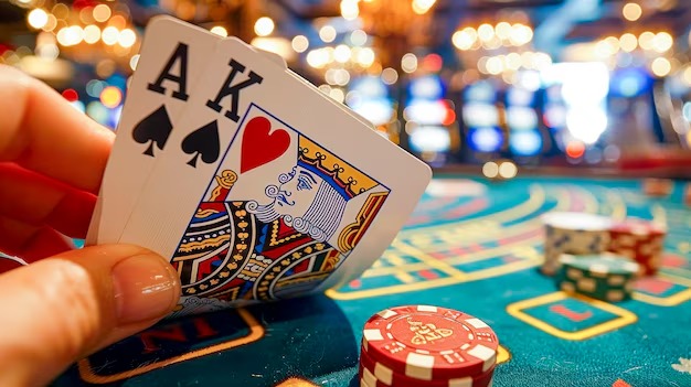 koi toto platform interface showing live-dealer blackjack table and sportsbook markets on mobile device